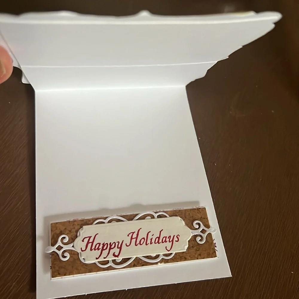 New beautiful handmade Christmas holiday card